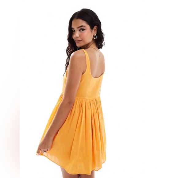 ASOS Vibrant Orange Mini Dress - Picture 2 of 7